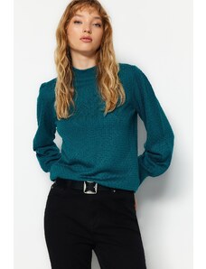 Trendyol Petrol High Neck Knitwear Sweater