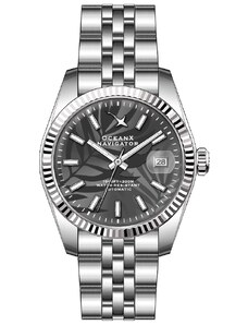 Stříbrné pánské hodinky Ocean X s ocelovým páskem NAVIGATOR NVS321 - Silver Automatic 39MM