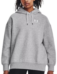 Mikina s kapucí Under Armour Essential Flc OS Hoodie-GRY 1379495-012