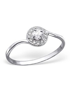 Kesi Zásnubní prsten stříbro luxury princess II