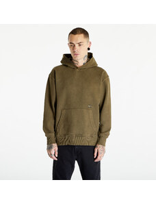 Tommy Hilfiger Pánská mikina Tommy Jeans Relaxed Tonal Badge Hoodie Drab Olive Green