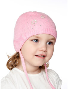 Marhatter Dívčí pletená čepice - 9661 - světle růžová