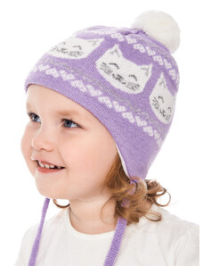 Marhatter Dívčí pletená čepice - 9666 - světle fialková