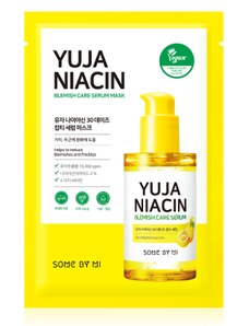 SOME BY MI - YUJA NIACIN BLEMISH SERUM MASK - Pleťová maska 25 ml