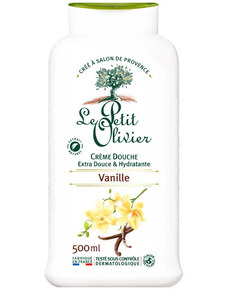 Sprchový krém Le Petit Olivier Vanille – vanilka, 500 ml