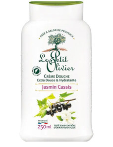 Sprchový krém Le Petit Olivier Jasmin Cassis – jasmín a černý rybíz, 250 ml