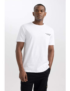 DEFACTO Regular Fit Crew Neck Printed T-Shirt