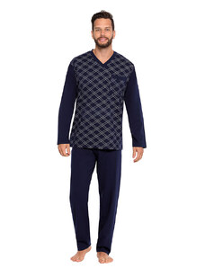 Wadima Pánské pyžamo s dlouhým rukávem, 204ERNESTd 28, modrá