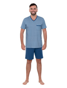 Wadima Pánské pyžamo s krátkým rukávem, 204132 259, modrá