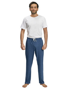 Wadima Pánské pyžamové kalhoty s dlouhými nohavicemi, 204128 466, modrá