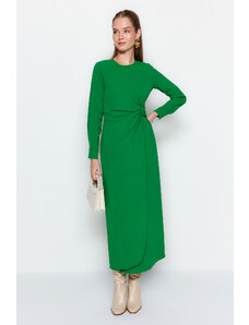 Trendyol Zelený detail doplňku Aerobin tkané šaty