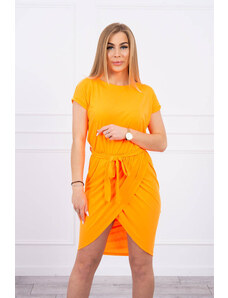 Kesi Zavazované šaty s psaníčkovým spodním oranžovým neonem