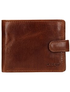 Kožená peněženka Lagen s přezkou - TAN