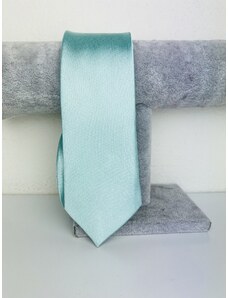 Webmoda Pánská mentolová saténová úzká kravata