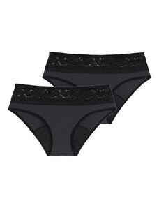 2PACK Menstruační kalhotky Dorina Eco Moon Lace Hipster (DOR004)