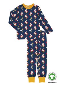 Dětské pyžamo s dlouhým rukávem Rocket z biobavlny BIO MAXOMORRA Velikost 86/92