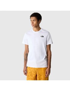 The North Face Men S/S Red Box Tee Tnf White-Summit Gold Irregular Geometry Print NF0A2TX2O4P1