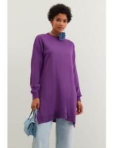Trendyol fialový pletený svetr