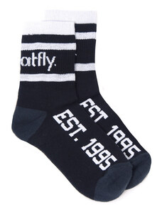 Meatfly ponožky Basic Long Socks - CO A – Black | Černá