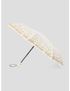 Deštník Moschino béžová barva, 8610 OPENCLOSEA