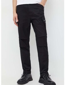 Kalhoty G-Star Raw pánské, černá barva, ve střihu cargo