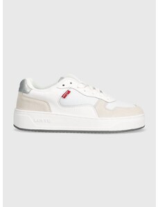 Sneakers boty Levi's GLIDE S bílá barva, 235201.51