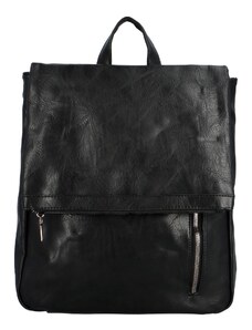 INT COMPANY Trendy dámský koženkový kabelko-batůžek Floras, černá