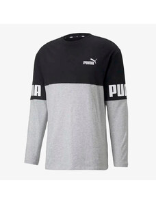 PUMA POWER COLORBLOCK LONGSLEEVE TEE LIG