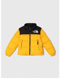 Dětská péřová bunda The North Face 1996 RETRO NUPTSE JACKET žlutá barva