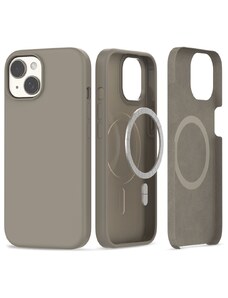 Ochranný kryt na iPhone 15 - Tech-Protect, Silicone MagSafe Titanium
