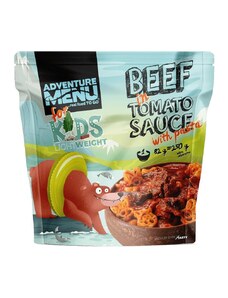 Adventure Menu Hovězí v rajské omáčce s těstovinami 250 g - dětské jídlo