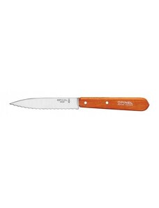 Opinel - Vroubkovaný nůž - tangerine