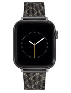 Nine West řemínek mesh tmavě šedý se vzorem, pro Apple Watch 38-41mm