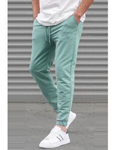 Madmext Green Basic Men's Tracksuits With Elastic Legs 5494