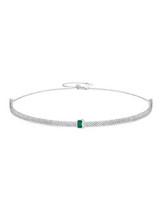 Royal Fashion stříbrný náhrdelník choker Elegance BSA003