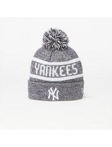 Čepice New Era New York Yankees Jake Bobble Knit Beanie Hat Black/ White