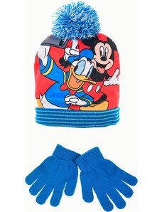 DISNEY MICKEY MOUSE MODRÝ ZIMNÍ SET PRO KLUKY Modrá