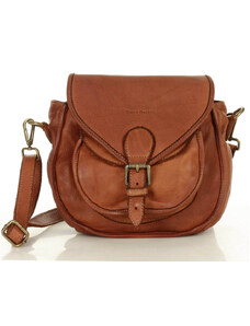 Kožená crossbody kabelka Mazzini M138 camel