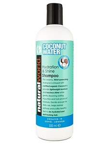 NATURAL WORLD COCONUT WATER Shampoo 500ml - kokosový šampon pro lesk vlasů