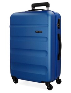 JOUMMABAGS ABS Cestovní kufr Roll Road Flex Blue ABS plast, 56 l