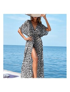 Plážové šaty s leopardním vzorem