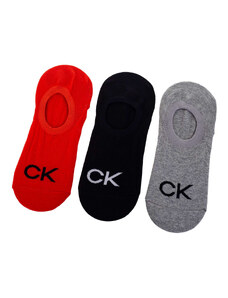 Ponožky Calvin Klein 3Pack 701218723005 Black/Red/Grey