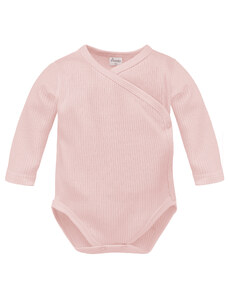 Pinokio Kids's Lovely Day Wrapped Bodysuit LS Pink Stripe