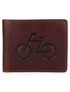 Kožená peněženka BICYKLE brown