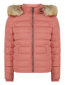 Calvin klein Dámská péřová bunda Tommy Jeans TJW Basic Hooded Down Jacket velikost XS růžová