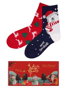 Emi Ross Duo pack II Vánoční ponožky 2984MC