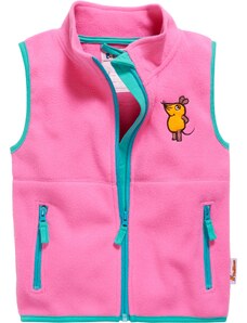 Dětská fleecová vesta Playshoes s myškou Pink