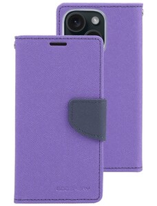 Pouzdro na iPhone 15 - Mercury, Fancy Diary Purple/Navy