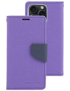 Pouzdro na iPhone 15 Pro MAX - Mercury, Fancy Diary Purple/Navy
