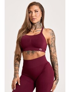 GYM GLAMOUR Podprsenka Push Up 2.0 Merlot